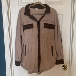 Fleece shirt jacket NWOT